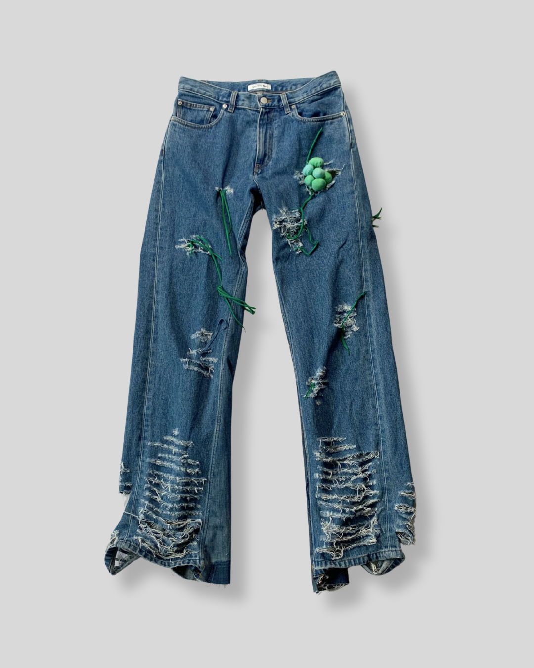 "Algenblüte" Distressed Jeans